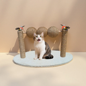 Solid wood cat tree <b>posts</b>, scratching <b>posts</b>, durable and stable, universal cat toy for cats, new style. - Product Image 2