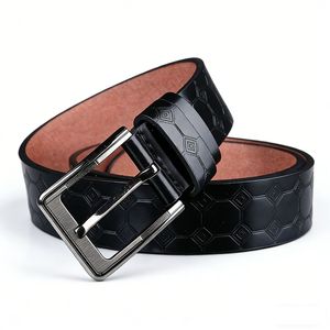Cinturón para Hombre, Bluflut, Clásico, Vintage, Hebilla de Pin, Cinturón de Cuero Personalizado de Lujo, Hebilla de Pin Personalizada para Hombre - Product Image 6
