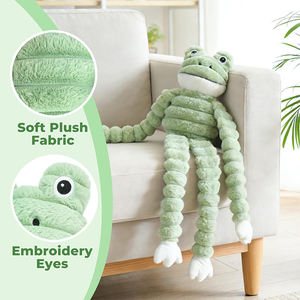 Juguete de Peluche Personalizado con Forma de Rana para Perros, con Papel Arrugado, para Perros Pequeños, Medianos y Grandes, Juguetes de Peluche para Masticar para Mantenerlos Entretenidos - Product Image 3