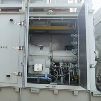 Unité de turbine-générateur au gaz naturel Siemens SGT-300-1S d'occasion de 8 MW, système de production de chaleur et d'électricité (CHP) avec chaudière à chaleur résiduelle, sortie 10500 V