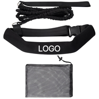 Ceinture de Résistance Personnalisable pour la Natation avec Logo, Ceinture de Traction en Néoprène avec Cordon Élastique, Kit d'Entraînement Stationnaire pour Piscine