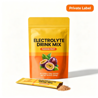Poudre d'électrolytes de fruit de la passion, multiplicateur d'hydratation, prix d'usine en gros, faible MOQ, mélange de boisson sans sucre, supplément OEM ODM