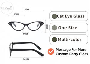 1950 1960s женские розовые красные белые солнцезащитные очки для вечеринки ретро очки кошачий глаз со стразами для вечеринки смазочные очки для детей для взрослых - Product Image 4