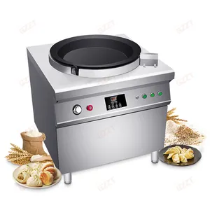 Poêle à frire Samosa à rotation automatique faisant la machine commerciale rotative 50cm électrique boulette poêle à frire petit pain Baozi friteuse Machine