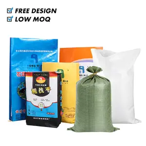 도매 폴리 프로필렌 빈 쌀 곡물 옥수수 밀가루 자루 시멘트 모래 잔디 종자 사료 비료 PP 짠 가방
