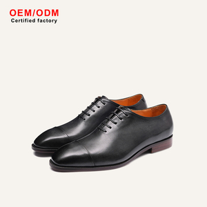 Botas de Hombre de Otoño, Estilo Británico de Alta Gama, Personalizadas OEM, de Piel Vacuna Tallada, con Cordones, Cómodas, Impermeables, Transpirables, Antideslizantes y con Aumento de Altura - Product Image 2