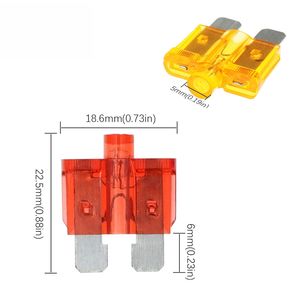 Fusible de Cuchilla Automático ATC de 3A-40A con Indicador LED - para Autos/Camiones/Autobuses, Fusible ATC con Luz 5/7.5/10/15/20/25/30/35/40A - Product Image 2