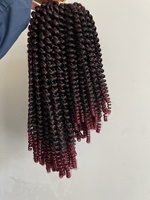 Extensions de cheveux synthétiques souples et rebondissantes de 8 pouces, tresses au crochet Spring Twist, double trame, pour créer des Butterfly Locs, teintes