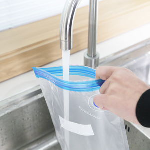 Zip Shut Reusable Food-Grade Silicone Eco-Friendly 10 Pack Kitchen Storage Bag Food Storage Stand up - Product Image 2