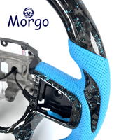 Volant sport personnalisé en fibre de carbone forgée bleu pour Dodge Ram 1500 2500 3500 4500 TRX RHO SRT 2018-2023