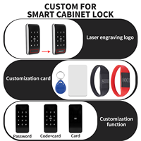 Diosso T5 Smart Lock voor aluminium/houten deuren met kaart/klavier & sleutelontgrendeling, Wi-Fi cloudopslag - groothandelsprijs voor gym lockers