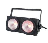 Lumière d'audience de scène 2 yeux RGBW 4in1 led cob blinder 2x100W pour Disco Stage Lights