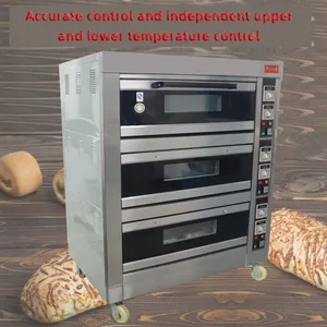 Commerciële Industriële Conventionele 2 Lagen Brander Pizza Brood Bakkerij Ovens Voor Koop Beste Vrijstaande Lage Prijs Gas Oven
