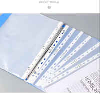 Protège-documents A4 en plastique PP écologique recyclé transparent, fin, populaire, sans perforation, à chargement par le haut