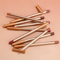 Crayon à lèvres waterproof en gros, crémeux, longue tenue, haute pigmentation, anti-bavures, avec taille-crayon, marque privée, logo personnalisé, OEM