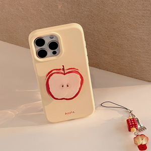 สีแดงสำหรับเคสโทรศัพท์ซิลิโคน TPU แนว Apple สำหรับ iPhone 15 14 13 <span class=keywords><strong>iPad</strong></span> Pro 16พร้อมกริปและจี้ฤดูร้อน14 - Product Image 2