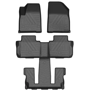 High Quality Perfect-fit Full Set Non Slip Durable 3D TPE Car Floor Mats For Cadillac XT6 2020-2022