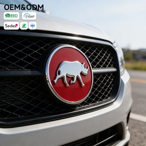 <span class=keywords><strong>Logo</strong></span> de volant de voiture en alliage de zinc moulé sous pression, fond bleu, emblème de voiture bleu - Product Image 4