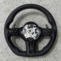 Volant de voiture sport en cuir noir complet pour BMW M3 M4 M5 M6 F30 F10 F15 X3m F97 F20 F22 F25 F31 F32 F34 F80 F84 F87