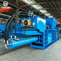 Presse à balles hydraulique horizontale automatique industrielle à usage intensif, haute pression, faible bruit, pour usine de recyclage de cartons