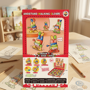 Jouet Clown Marchant sur les Mains à Remonter, Kit de Jeu Éducatif DIY, Jouet en Plastique à Accrocher pour Enfants - Product Image 2