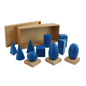 Bán Hot Hình Học chất rắn Set Montessori sensorial vật liệu xây dựng khối Bộ - Product Image 2