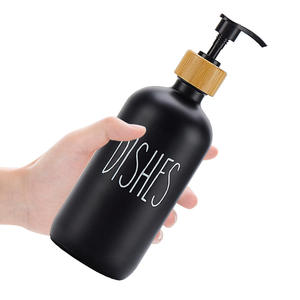 Lot de 2 distributeurs de savon en verre mat, polyvalent et réutilisable, 16 oz, 500ml, avec pompe à pression - Product Image 6