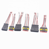 Adaptateur AMP Mâle Femelle 1 2 3 4 Broches Connecteur Étanche Faisceau de Câbles Autres Accessoires d'Éclairage Automobile