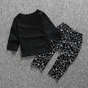 Ropa Elegante para Niños, Ropa de Otoño para Bebés, Conjuntos Negros Suaves para Niños - Product Image 3