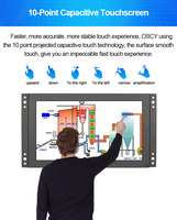 Industrielle affichage de cadre ouvert 10.1 12 15 17 19 21.5 Pouces Capacitif Écran Tactile Moniteur Lcd Industriel Moniteur