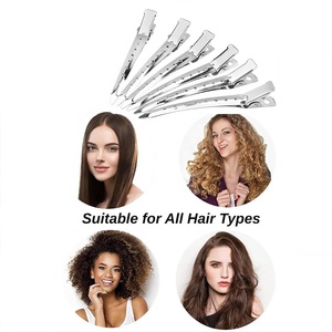 Al por mayor Pinzas <span class=keywords><strong>de</strong></span> Pelo Tipo Pico <span class=keywords><strong>de</strong></span> Pato para Mujer, para Peinado y Separación, Pinzas Plateadas para Cabello Largo, Pinzas <span class=keywords><strong>de</strong></span> Cocodrilo para Rizos y Cabello Grueso, Herramienta <span class=keywords><strong>de</strong></span> Salón - Product Image 2