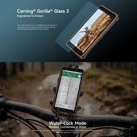 Ulefone RugKing 2 Pro AI Ponsel Tangguh 5.45'' LCD IP68 Tahan Air Android 16 4GB+128GB Unisoc T7250 NFC Baterai 5000mAh GSM
