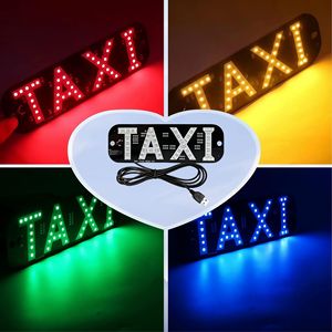 ไฟ LED ป้ายแท็กซี่ RGB เชื่อมต่อผ่าน USB พร้อมรีโมทคอนโทรล ควบคุมการกระพริบและการจางลง สำหรับติดตั้งภายนอกรถยนต์ - Product Image 3