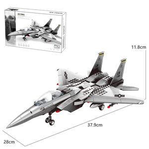 Wange 4004 <span class=keywords><strong>F</strong></span>-<span class=keywords><strong>15</strong></span> <span class=keywords><strong>Eagle</strong></span> Fighter, Modelo de Bloques de Construcción Compatibles con Partículas Pequeñas, Ladrillos Educativos para Niños, Juego de Construcción, Juguetes - Product Image 5