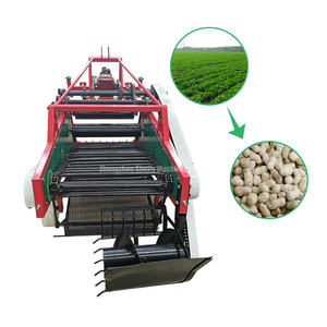 Cosechadora de cacahuetes montada en tractor, máquina cosechadora de cultivos subterráneos de tallo de raíces, cosechadora de cacahuetes - Product Image 1