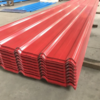 Tôle de toiture ondulée PPGI, panneau de toiture en acier galvanisé prépeint pour la construction de bâtiments