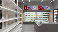 Solution d'équipement pour supermarchés et épiceries pour le développement de nouveaux magasins et l'expansion du commerce de détail