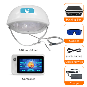 Casco de Terapia de Luz Roja de 810nm, Herramienta de Neurotratamiento con Infrarrojo Cercano para Demencia, Alzheimer, <span class=keywords><strong>Parkinson</strong></span>, Ansiedad y Depresión - Product Image 6