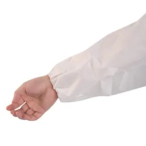 Kualitas tinggi grosir kain antibakteri tebal pakaian kerja putih penutup tahan air dengan penjualan terlaris pabrik