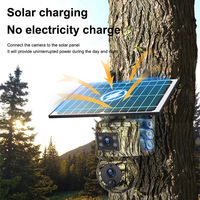 Tarjeta SIM 4G, cámara CCTV de doble lente, detección de movimiento con Panel Solar de 6W, cámara Solar DE SEGURIDAD impermeable para exteriores