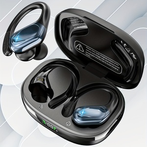 BX17 Gaming TWS 5.4 Stereo Earphone Tahan Air Olahraga In-Ear Nirkabel Peredam Kebisingan Headphone Layar Digital Latensi Rendah - Product Image 1