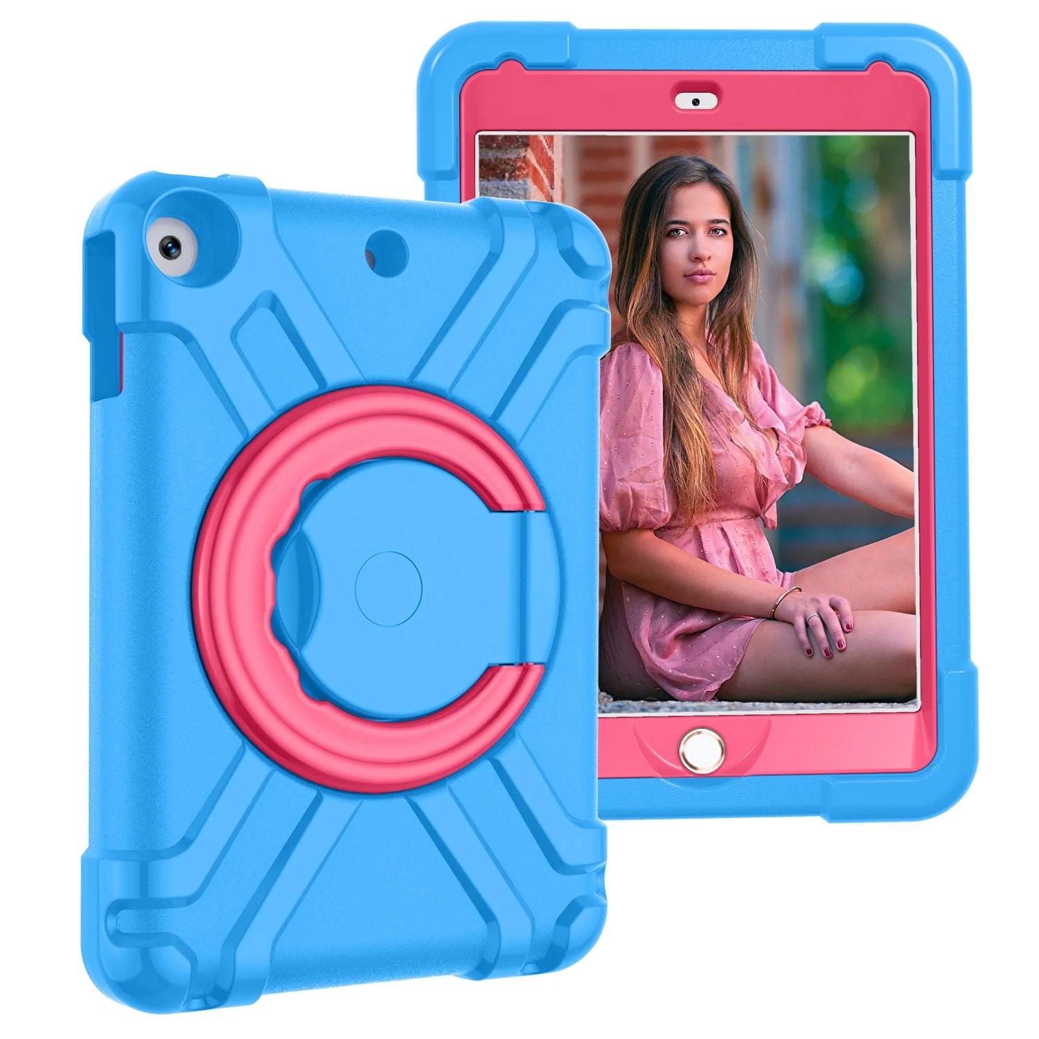 Bleu + Rose rouge pour iPad mini1/2/3