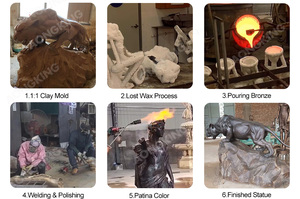 Sculpture de léopard en bronze, statue de grand chat, figurine d'animal <span class=keywords><strong>sauvage</strong></span> pour <span class=keywords><strong>la</strong></span> décoration - Product Image 6