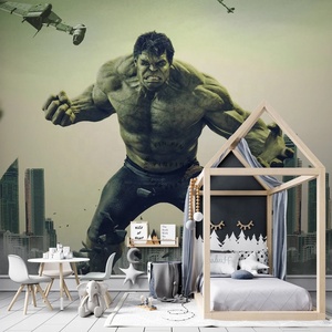Papel Tapiz Removible Moderno con Diseño de <span class=keywords><strong>Hulk</strong></span> Superhéroe para Habitación Infantil, Decoración del Hogar, Diseño Botánico Impermeable para Sala de Estar - Product Image 5