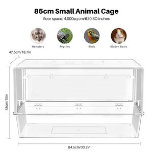 <span class=keywords><strong>Cage</strong></span> d'Habitat pour <span class=keywords><strong>Hamster</strong></span> en Acrylique Transparent Personnalisée, Grande Surface de Vie Visible, pour Cochon d'Inde, Souris - Product Image 2