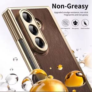 Coque de téléphone HandFell pour Samsung Galaxy <span class=keywords><strong>Z</strong></span> Fold7 Fold 7 5G Film avant en verre trempé à texture croisée - Product Image 5