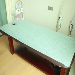 Tela no tejida impermeable spunbond PP para masaje/MESA de salón de belleza, Sábana de cama no tejida cruzada, rollo de sábana - Product Image 2