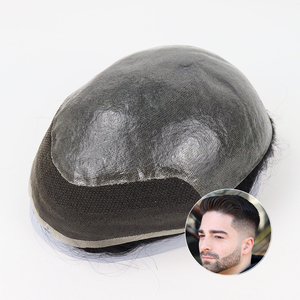 Prótesis Capilar Frontal de Encaje Suizo Indetectable para Hombres, con Cabello Humano Remy, Línea Capilar Natural y Base Bio - Product Image 1