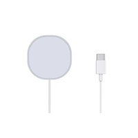 Chargeur sans fil magnétique rapide 15W, chargeur sans fil magnétique USB C pour téléphone 12 13 14 15, téléphone Android