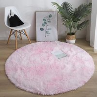 Tapis rond, ultra doux grand tapis de salon shag tapis moelleux tapis pour chambre, tapis pour salon